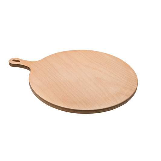 Houten snij- en serveerplank (beukenhout, rond)