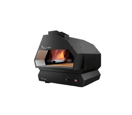 Glowen Raptor met automatisch draaiende pizza steen